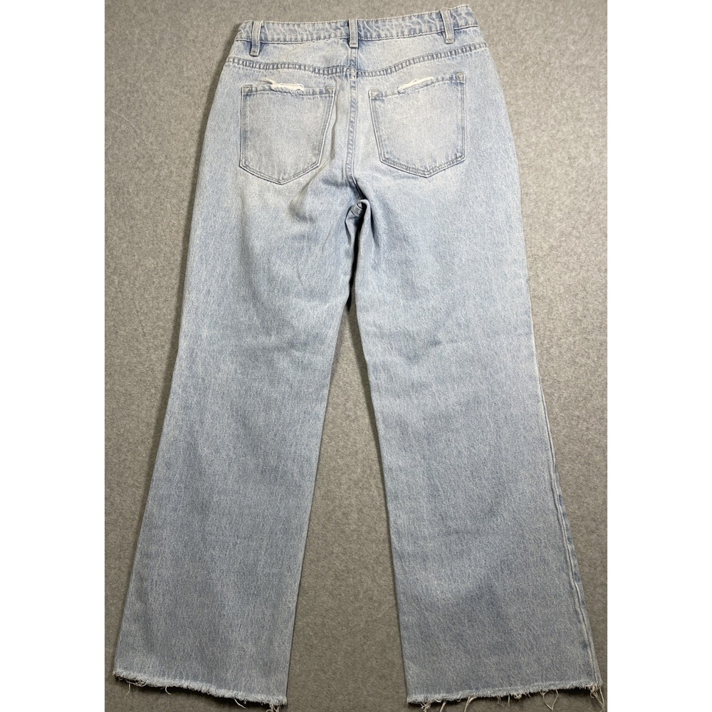 VERVET Blue Women's High Rise Raw Hem Light Distressed Jeans - Size 27 - Picture 5 of 8
